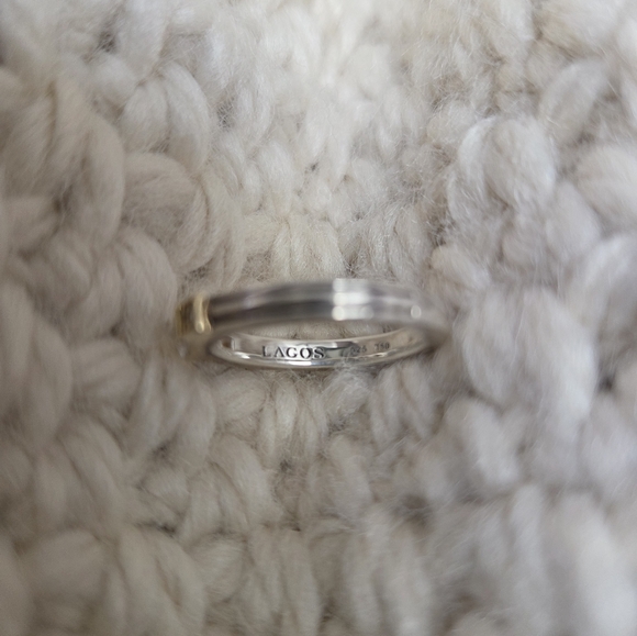 Lagos Diamond White Topaz Stacking Ring 6 - Picture 8 of 10